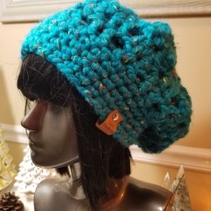 NWT Handmade Crochet Chunky 3-Way Unisex Beret